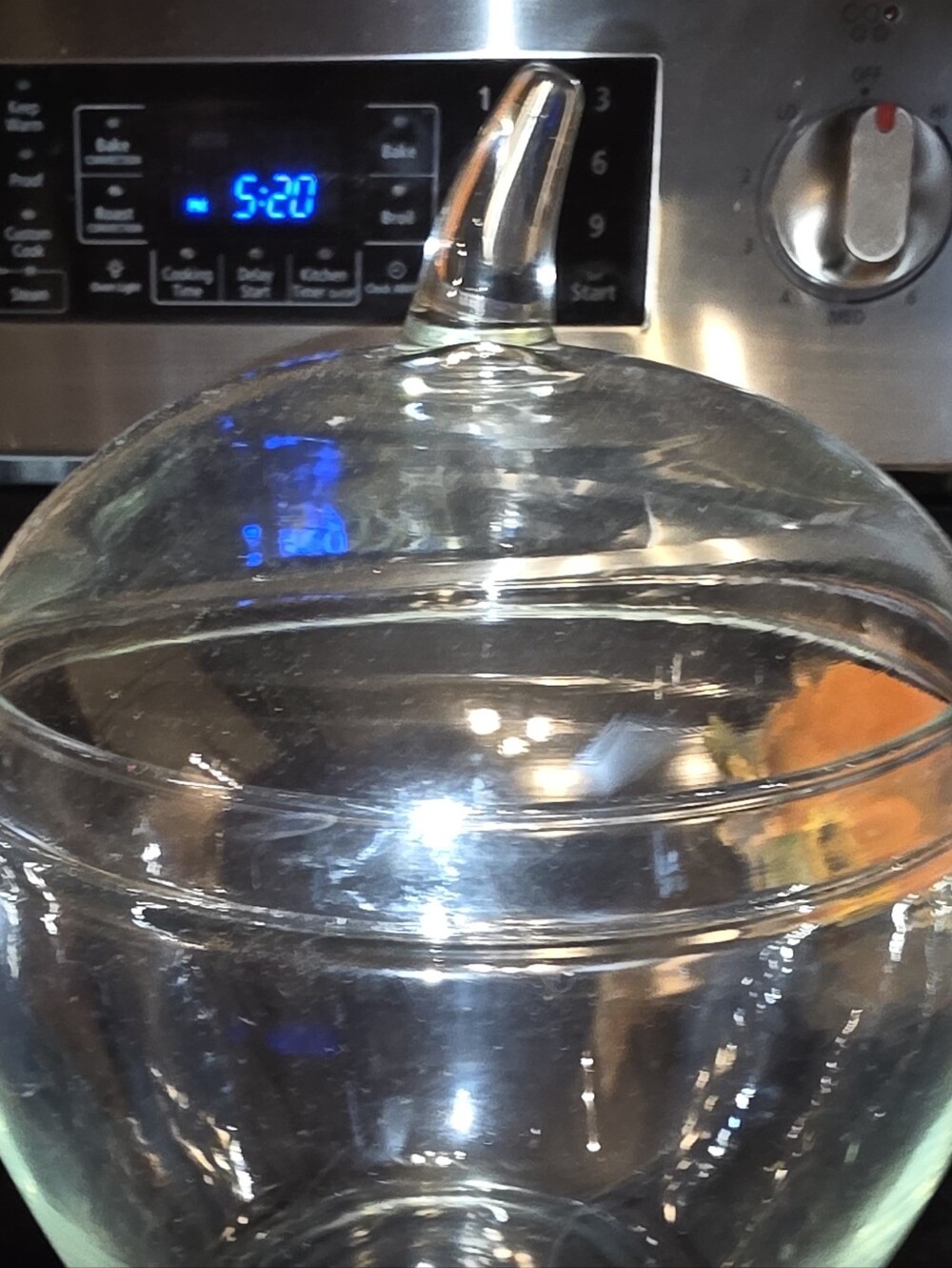 Glass Apple Dish